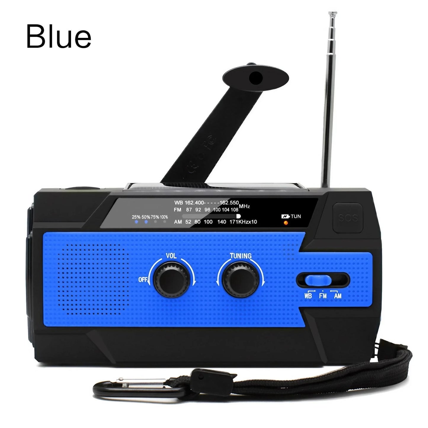 Radio de Emergencia Humpti WeatherPro – AM/FM/NOAA, Dinamo, Solar y Power Bank