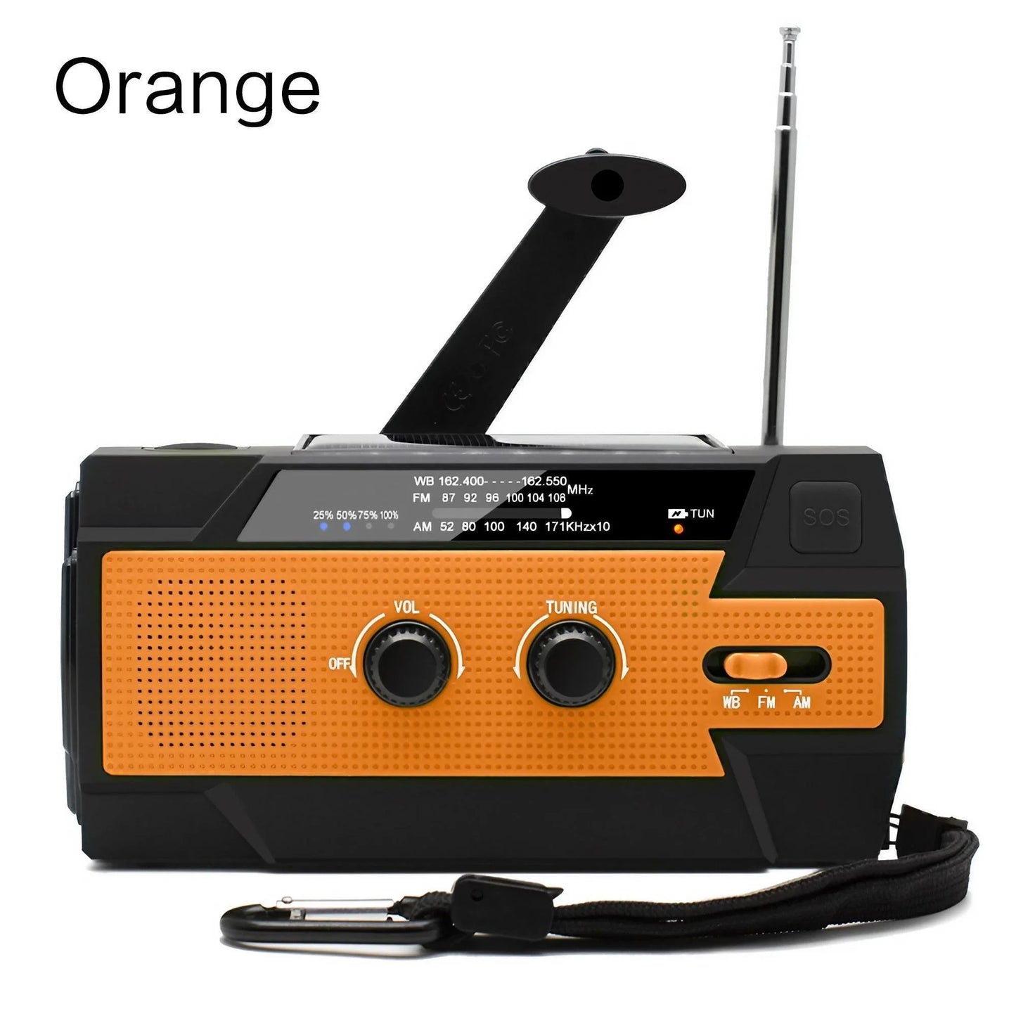 Radio de Emergencia Humpti WeatherPro – AM/FM/NOAA, Dinamo, Solar y Power Bank