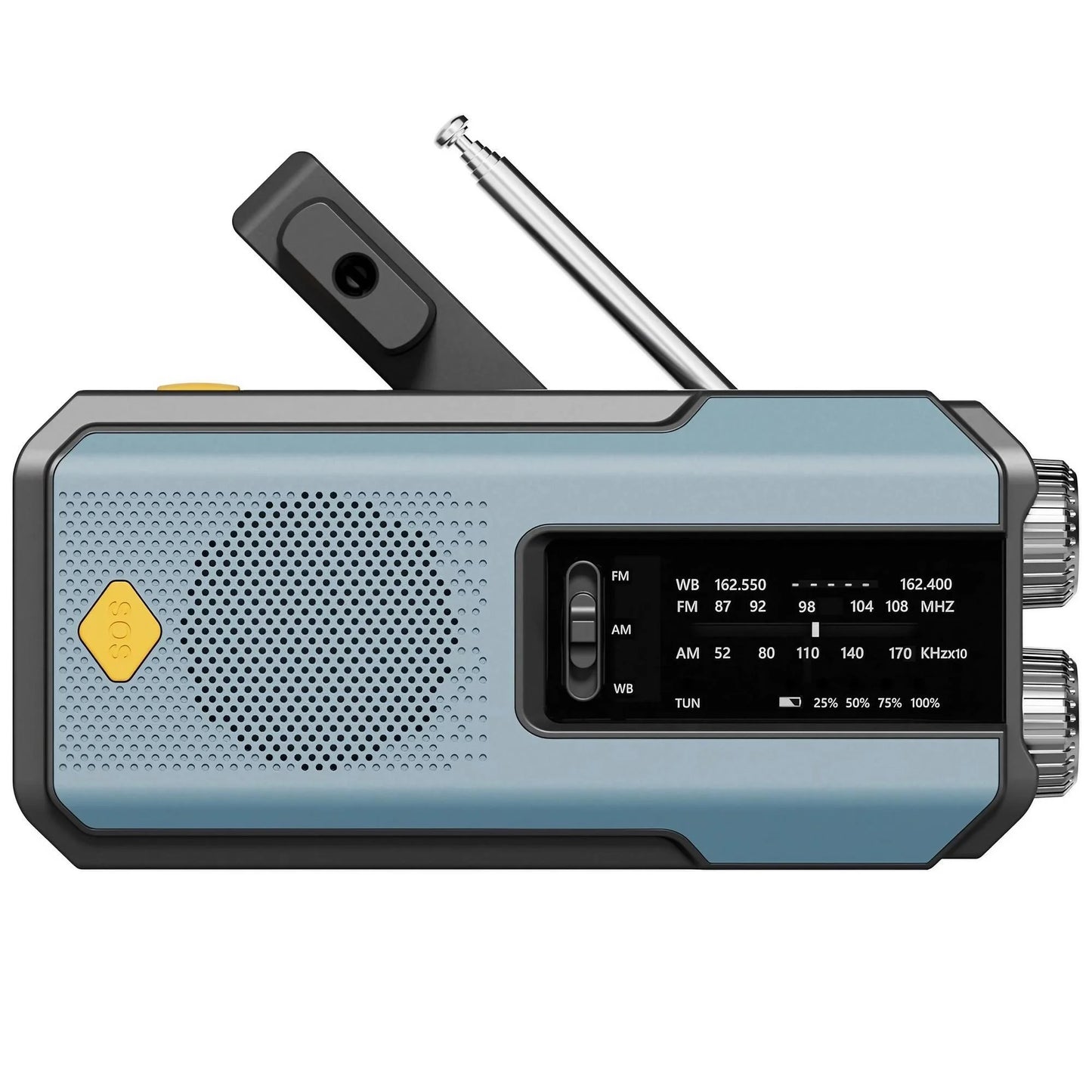 Radio de Emergencia Humpti WeatherPro – AM/FM/NOAA, Dinamo, Solar y Power Bank