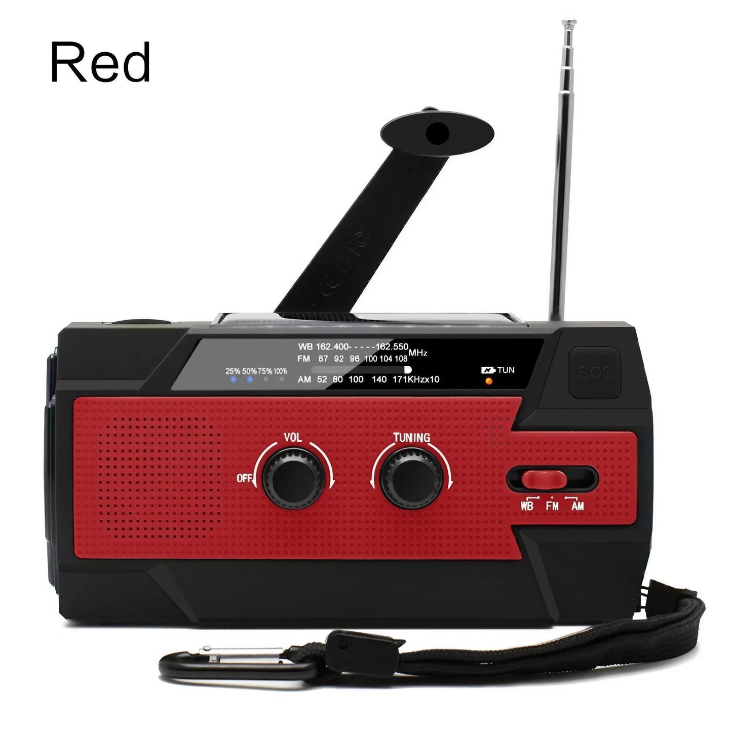 Radio de Emergencia Humpti WeatherPro – AM/FM/NOAA, Dinamo, Solar y Power Bank