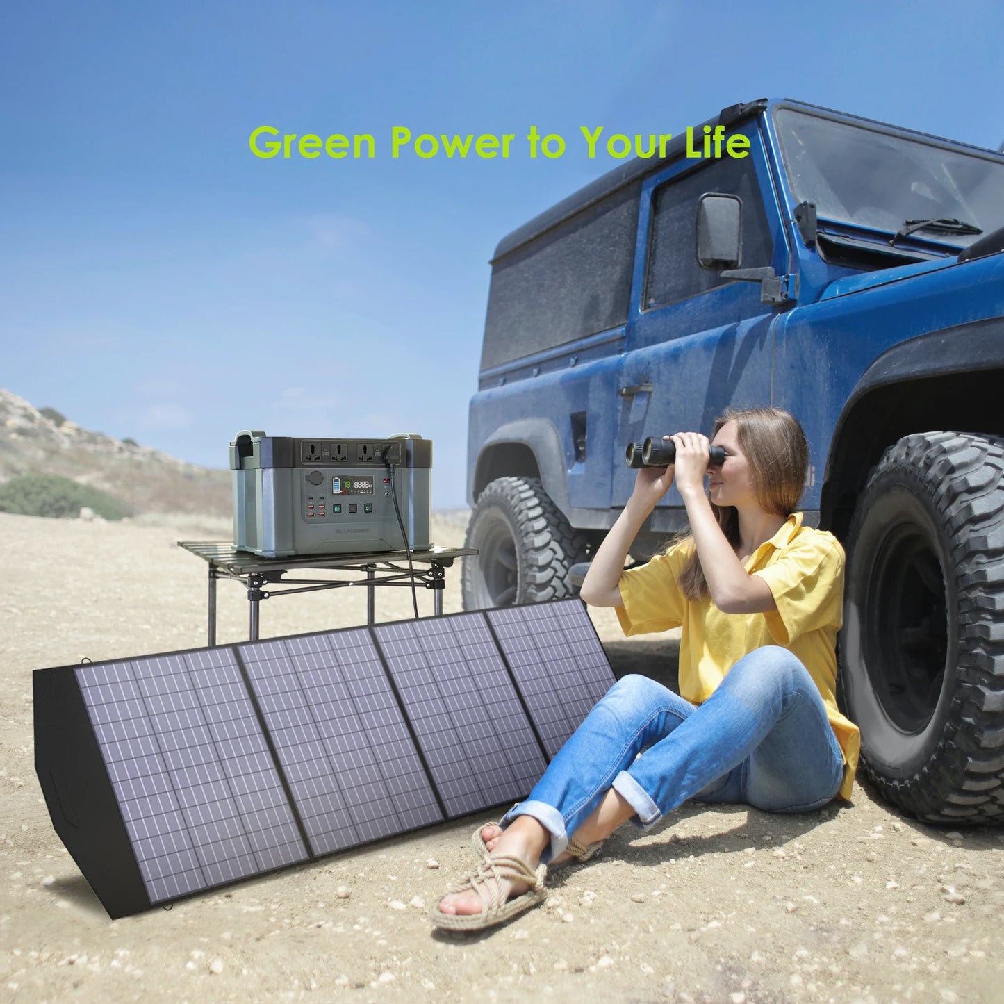 ALLPOWERS 400W / 200W / 140W / 100W / 60W Solar Charger,Portable Waterproof Foldable Solar Panel for Camping RV Garden Roof