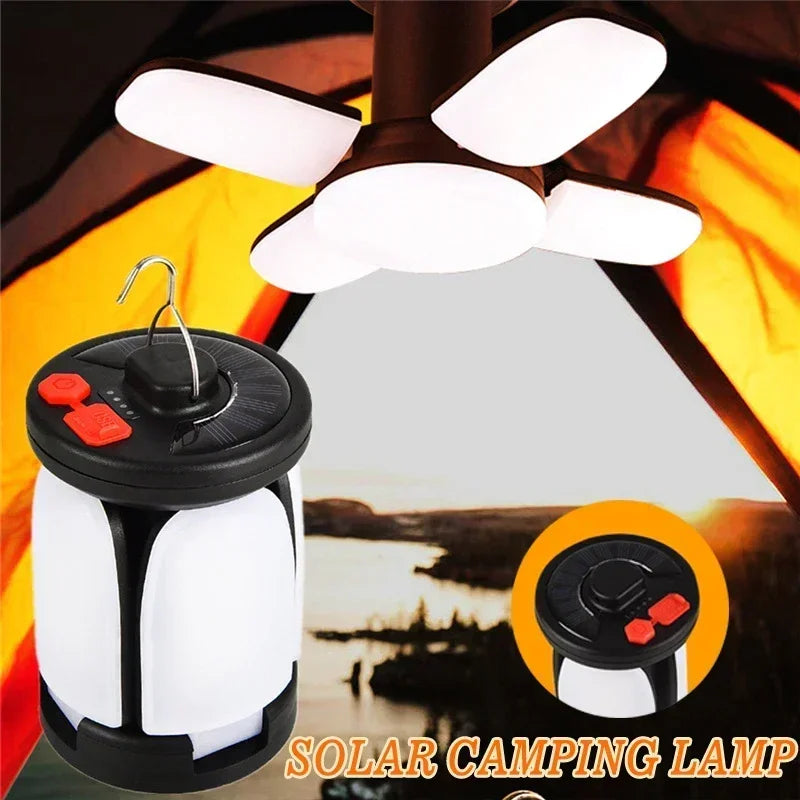 Linterna Solar Plegable Humpti 1000 lm – Batería 4500 mAh, Power Bank y 6 Modos