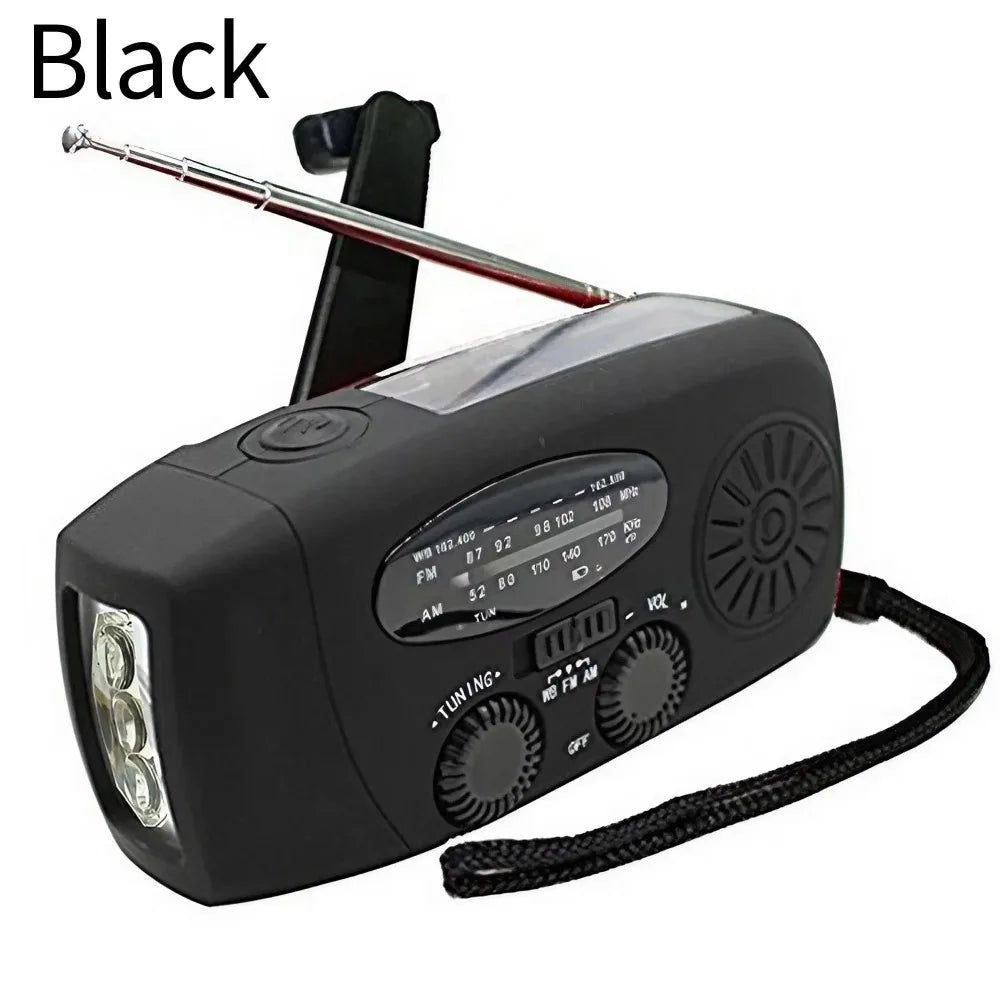 Radio de Emergencia Humpti WeatherPro – AM/FM/NOAA, Dinamo, Solar y Power Bank