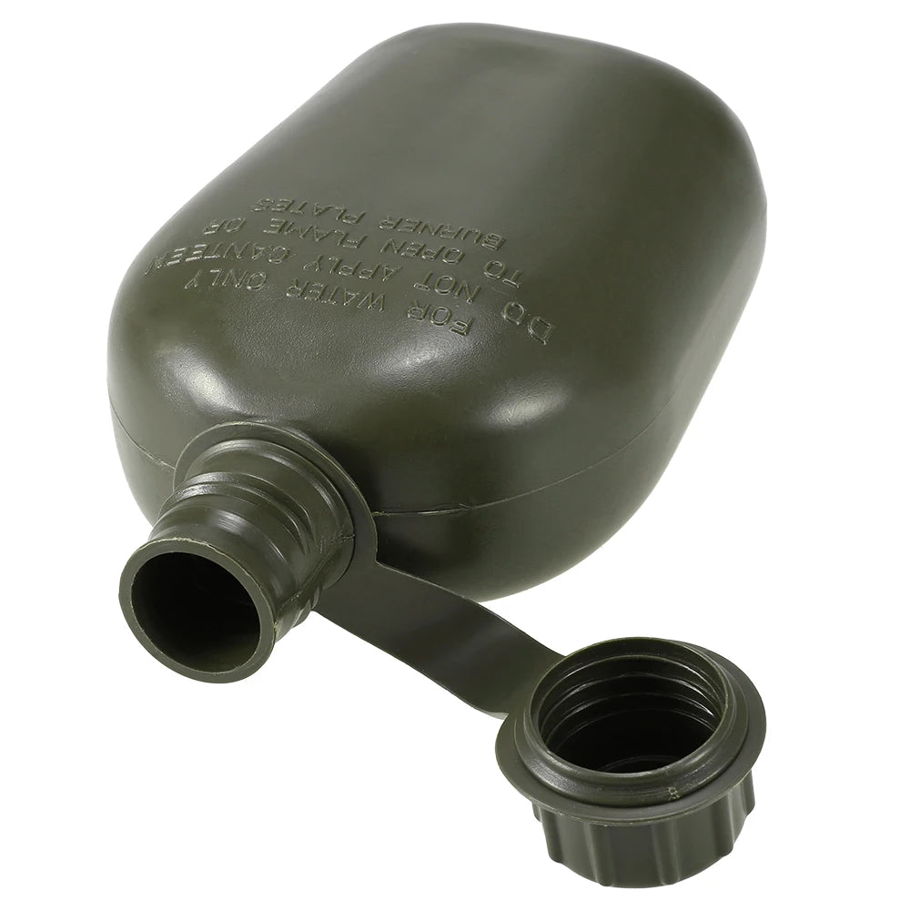 Cantimplora Militar Humpti 1 L – Con Funda Fieltro y Mosquetones