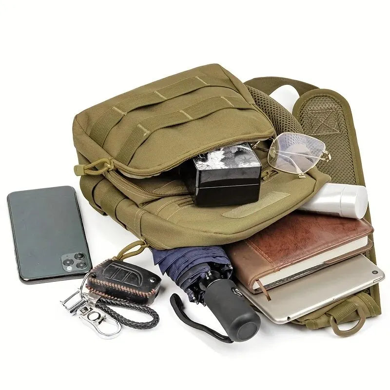 Military Shoulder Bag, Trekking Chest Sling Bag, Backpack For Hiking Outdoor Camping Fishing