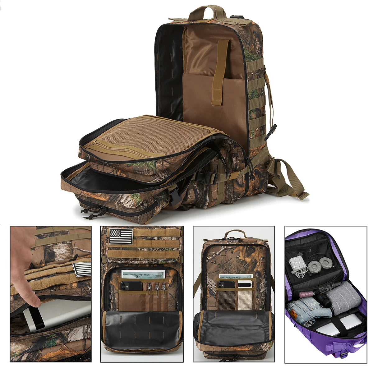 Mochila Táctica Humpti 45 L – MOLLE & Outdoor