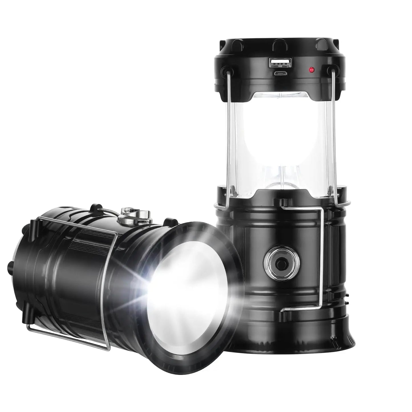 Linterna Solar Plegable Humpti 6 LED – USB, Power Bank y Gancho (IPX4)