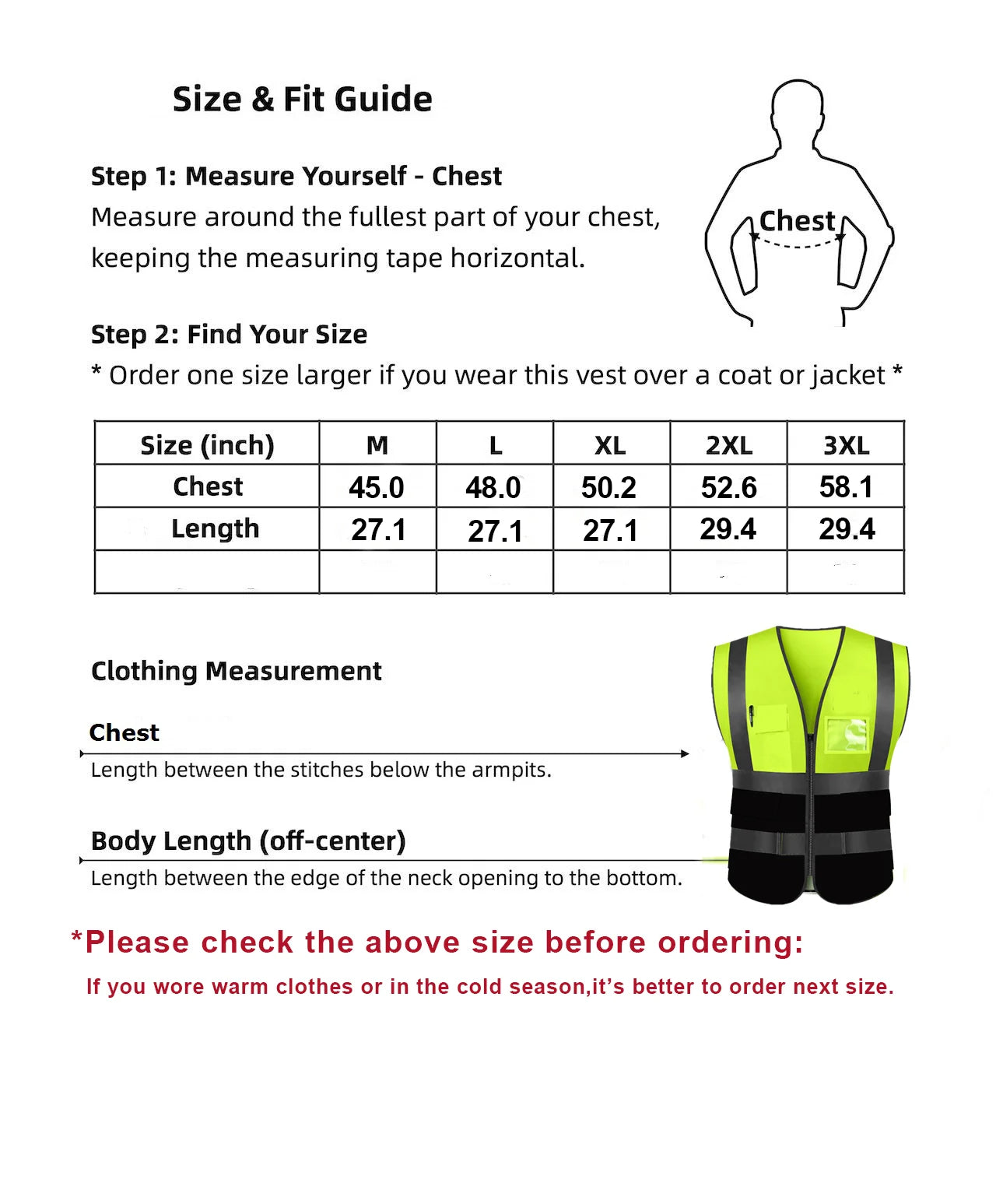 Unisex Summer Safety Vest Security Sleeveless Construction Workwear Zipper With Multi-Pockets For Running Cycling Work
