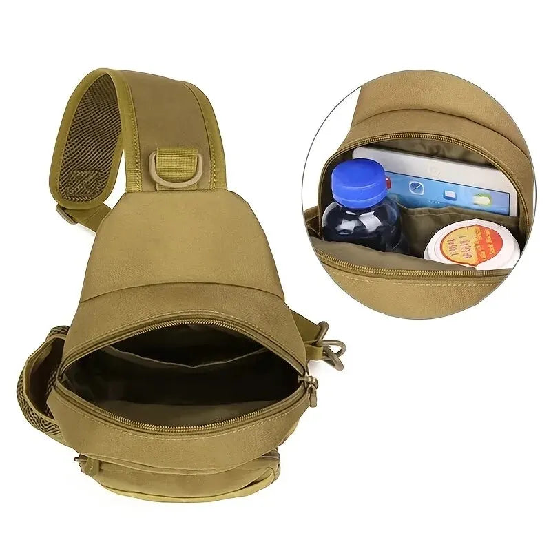 Military Shoulder Bag, Trekking Chest Sling Bag, Backpack For Hiking Outdoor Camping Fishing