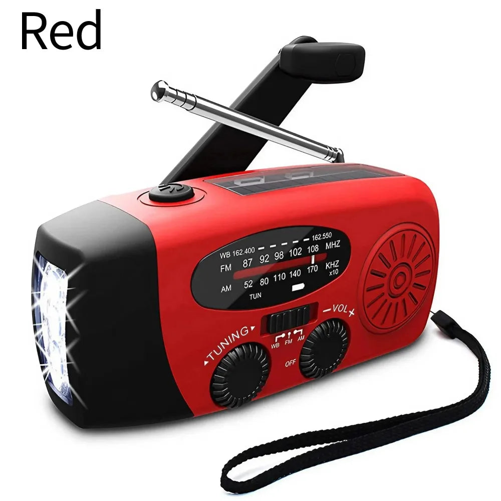 Radio de Emergencia Humpti WeatherPro – AM/FM/NOAA, Dinamo, Solar y Power Bank