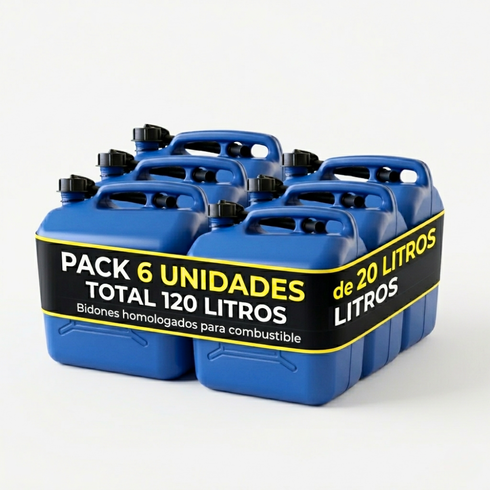 Bidón Combustible Homologado HUMPTI FuelSafe™ |10L / 20L | Gasolina y Diésel