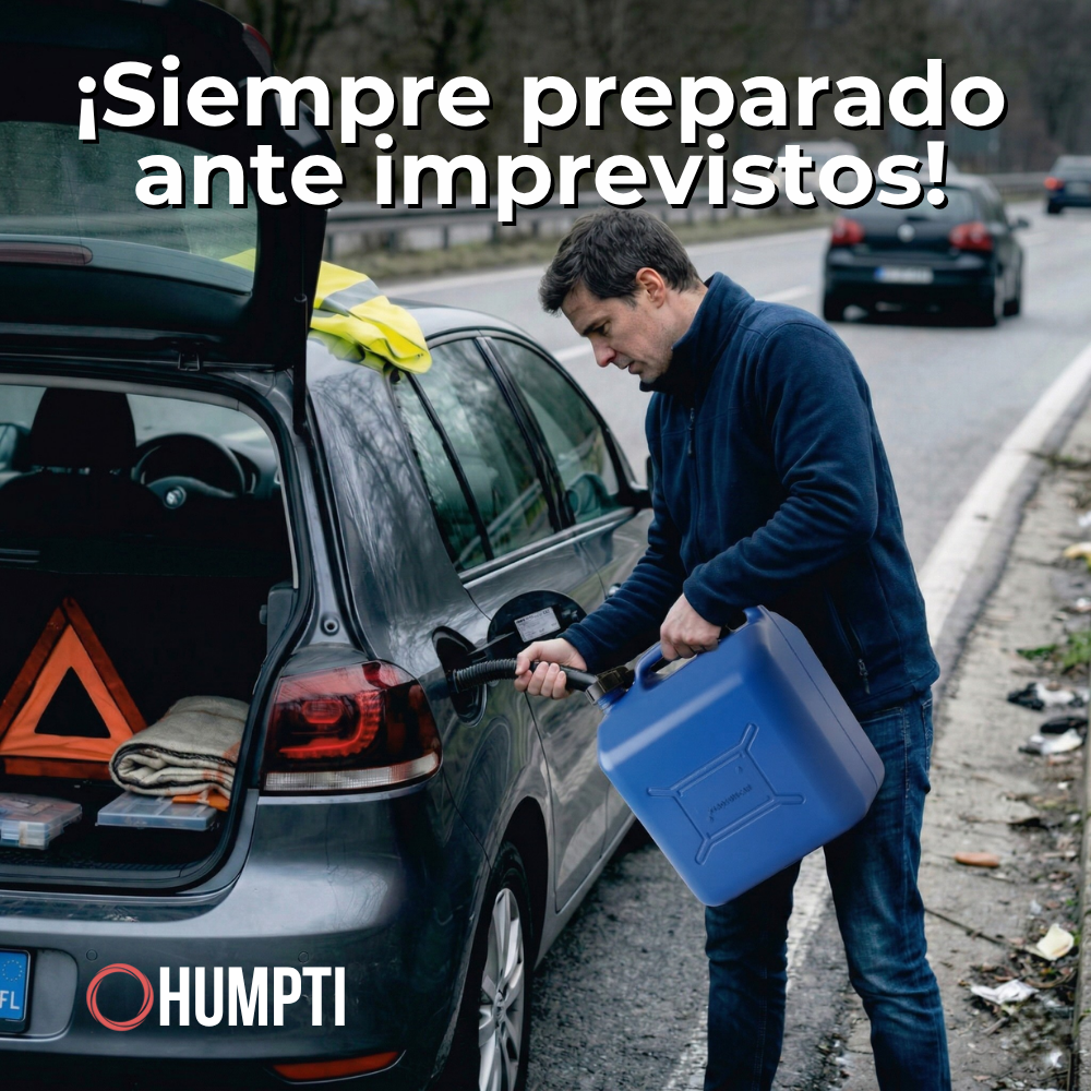 Bidón Combustible Homologado HUMPTI FuelSafe™ |10L / 20L | Gasolina y Diésel