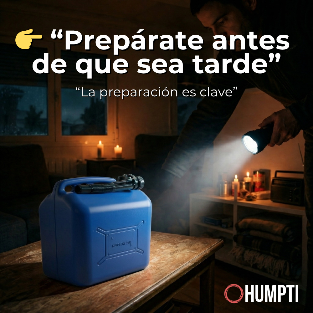 Bidón Combustible Homologado HUMPTI FuelSafe™ |10L / 20L | Gasolina y Diésel