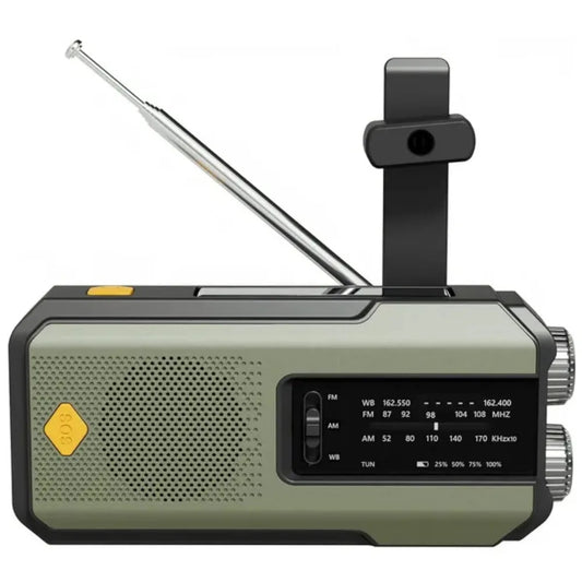 Radio de Emergencia Humpti WeatherPro – AM/FM/NOAA, Dinamo, Solar y Power Bank