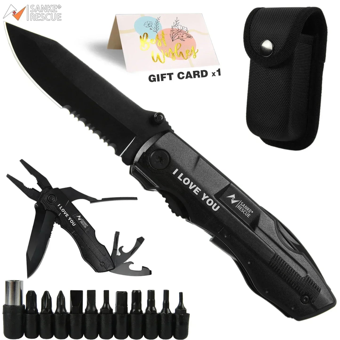 Multiherramientas Plegable Humpti – Navaja, Alicates y 9 Funciones EDC