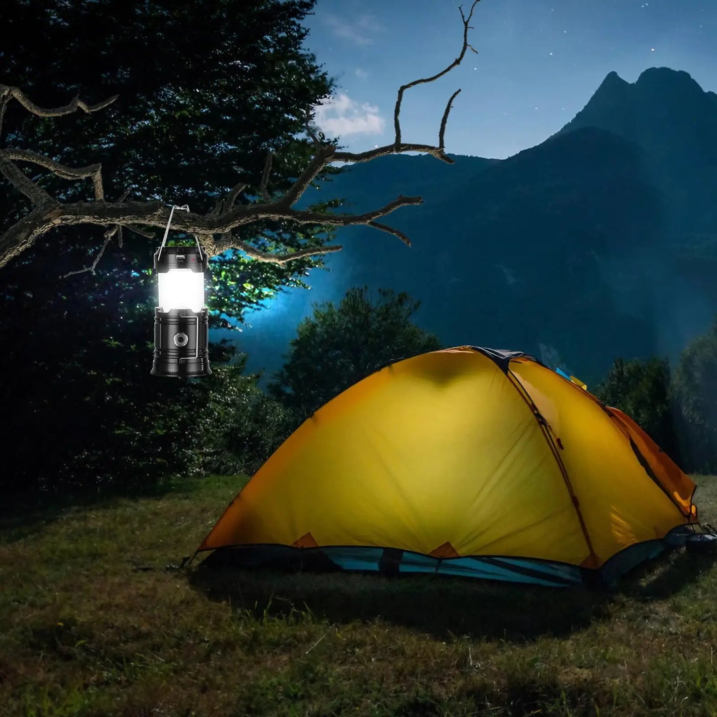 Linterna Solar Plegable Humpti 6 LED – USB, Power Bank y Gancho (IPX4)