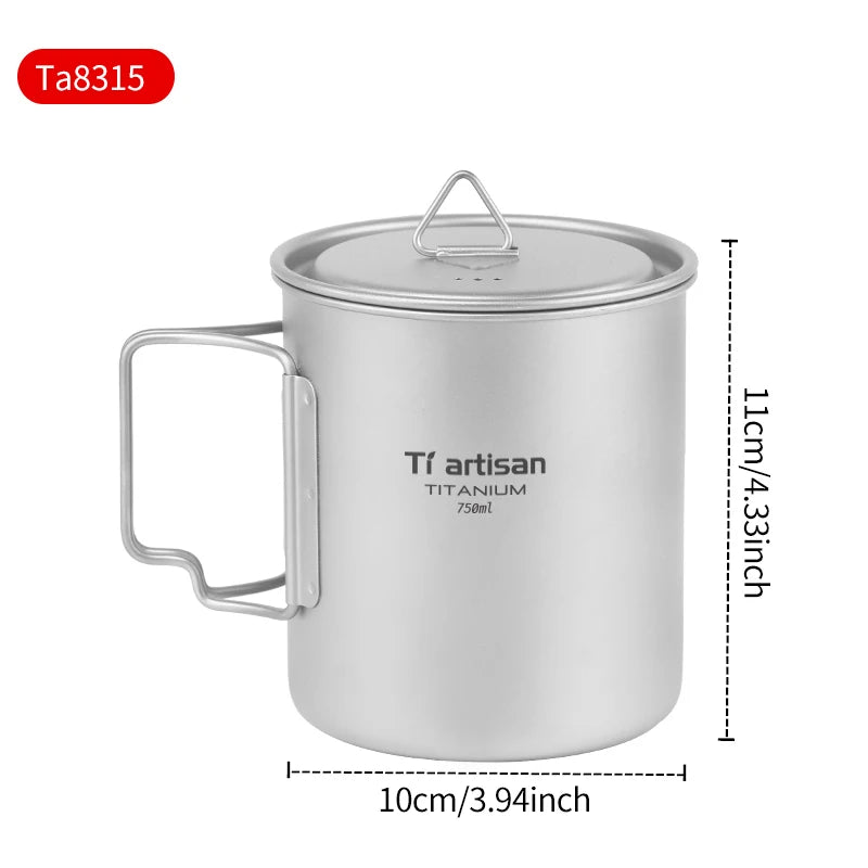 Taza Plegable Humpti Titanium – , Mango Abatible